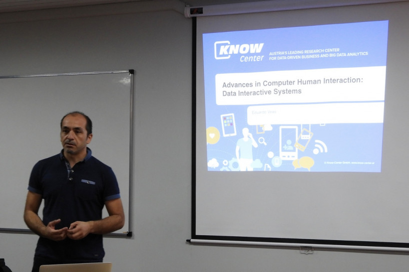 imagen El Dr. Eduardo Veas brindó seminario sobre Sistemas de Interacción con Datos