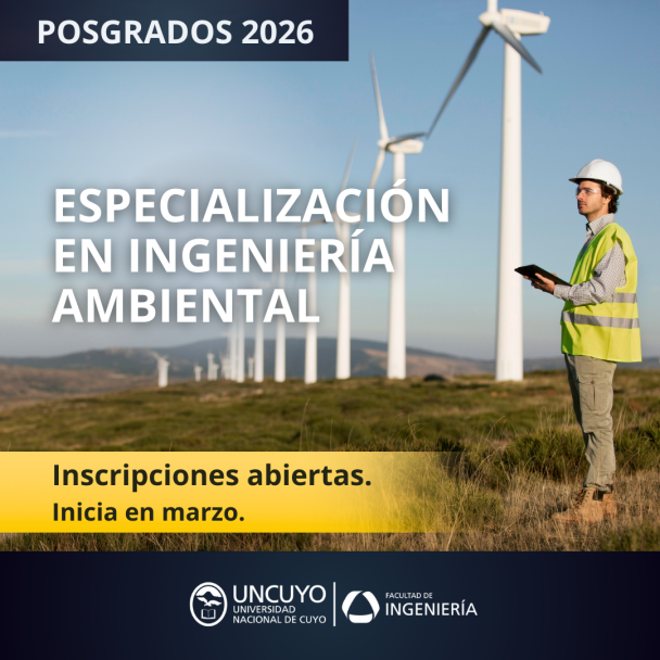 imagen La Maestría y la Especialización en Ingeniería Ambiental abren sus inscripciones