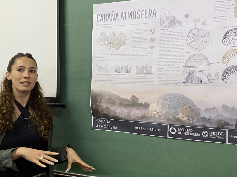 imagen Estudiantes y profesionales diseñaron refugios biomiméticos en Potrerillos, utilizando Inteligencia Artificial 