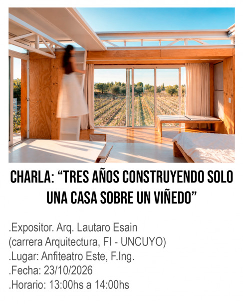 imagen Tres años construyendo solo una casa sobre un viñedo