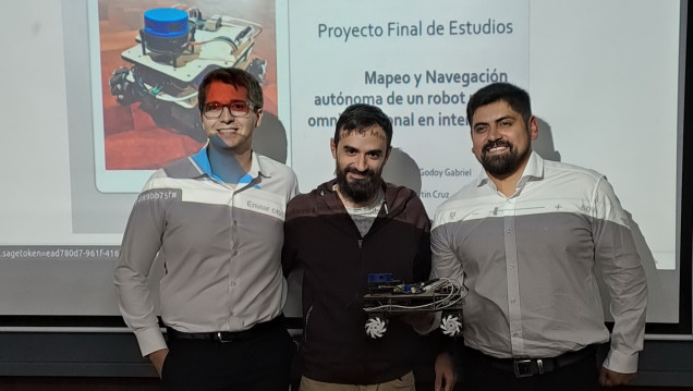 imagen Estudiantes desarrollaron robot móvil omnidireccional como proyecto final de Mecatrónica 