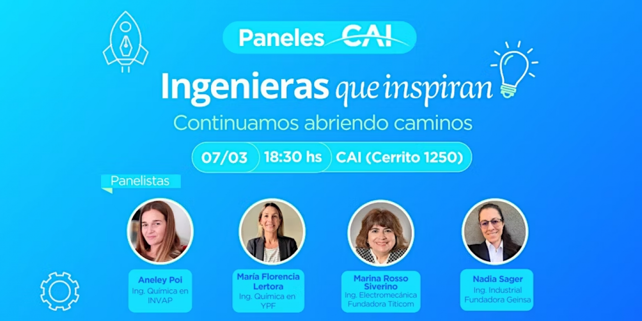 imagen Invitan a participar del encuentro "Ingenieras que inspiran"