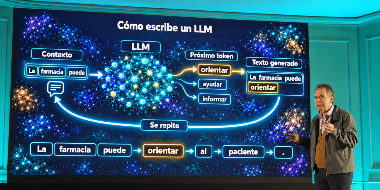 imagen Docente e investigador de la Facultad brindó una conferencia sobre IA Generativa aplicada al ámbito farmacéutico