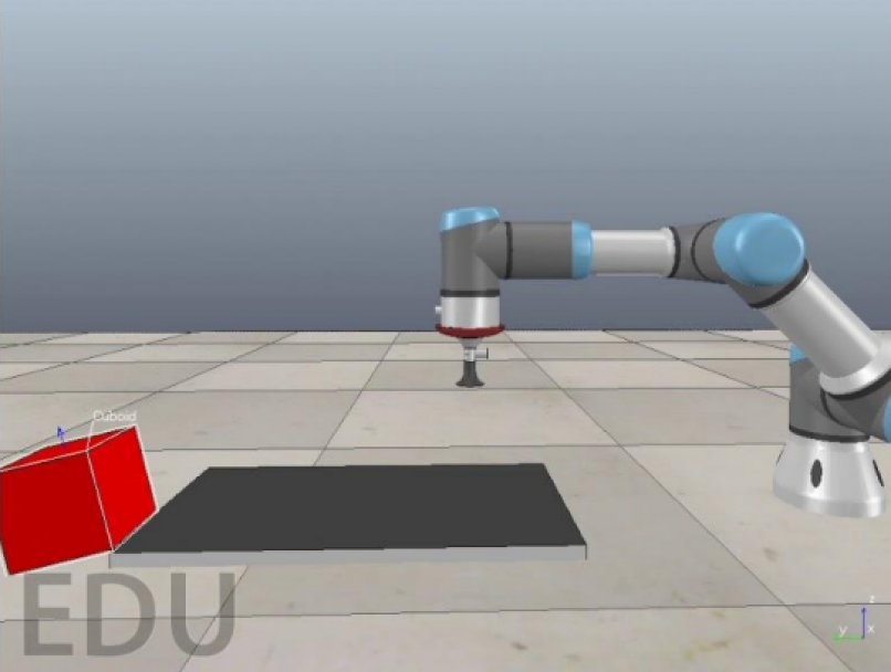 imagen Teleoperación laboratorios virtuales de Robótica. En conjunto con la Universidad de Alicante grupo HURO, 2024.