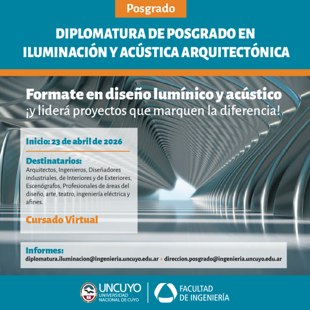 imagen Diplomatura en Iluminación y Acústica Arquitectónica
