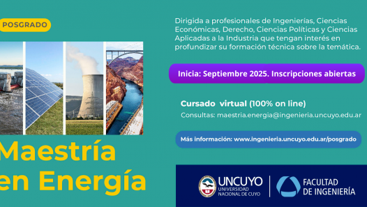 imagen Continúan abiertas las inscripciones para la Maestría en Energía
