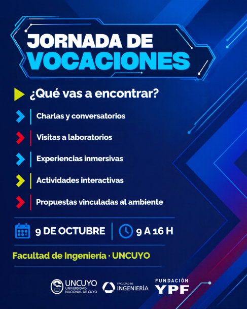 imagen Fundación YPF y la Facultad de Ingeniería invitan a participar de la Jornada de Vocaciones