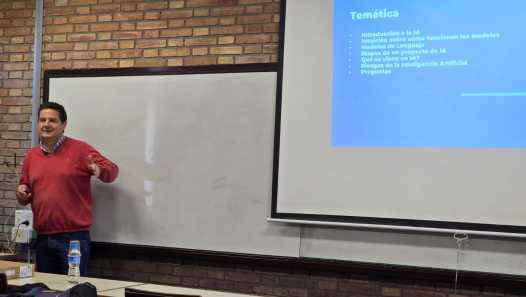 imagen Estudiantes de Computación dialogaron con Horacio Vega, profesional de IMPSA, sobre Gestión de Proyectos de IA