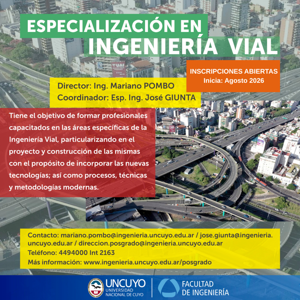 imagen Especialización en Ingeniería Vial