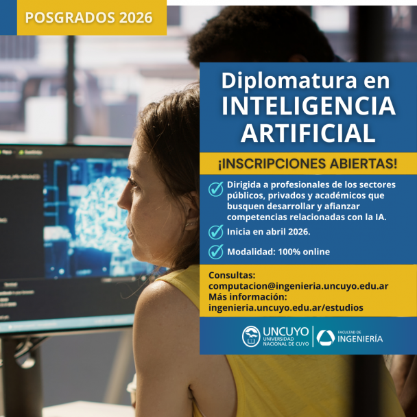 imagen Nueva Diplomatura de Posgrado en Inteligencia Artificial