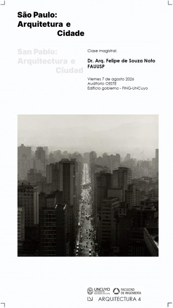 imagen São Paulo llega a la Facultad de Ingeniería: una conferencia para pensar la ciudad latinoamericana contemporánea