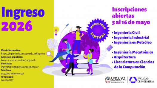 imagen Abren las incripciones para el Ingreso 2026 a carreras de grado