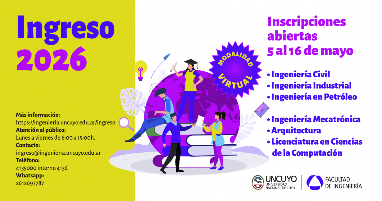 imagen Abren las incripciones para el Ingreso 2026 a carreras de grado
