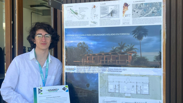 imagen Estudiante de la Facultad obtuvo el primer premio en Concurso Nacional Arquitectura Sustentable