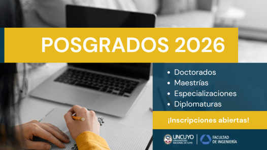 imagen La Facultad de Ingeniería abre su oferta de Posgrado 2026