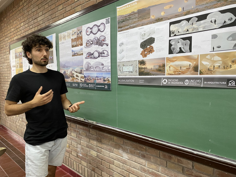 imagen Estudiantes y profesionales diseñaron refugios biomiméticos en Potrerillos, utilizando Inteligencia Artificial 