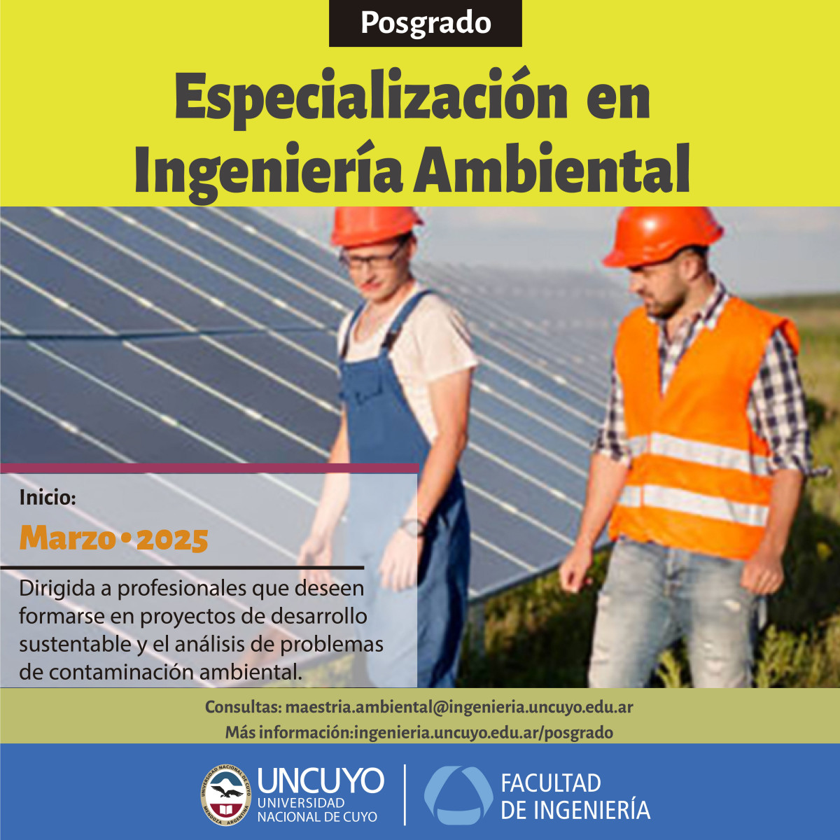 imagen Especialización en Ingeniería Ambiental