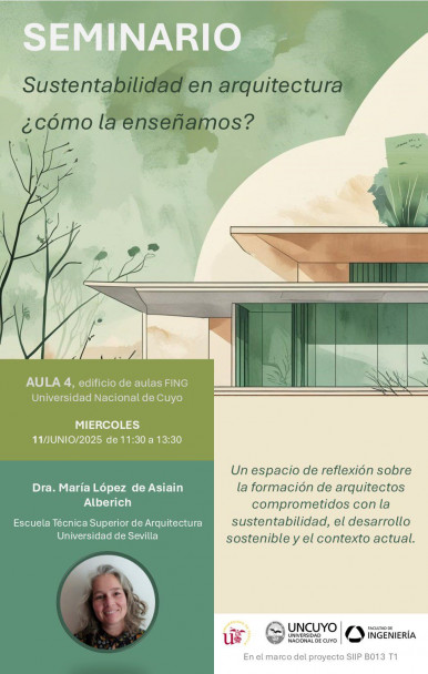 imagen Seminario sobre sustentabilidad en Arquitectura