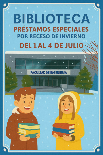 imagen Biblioteca de la Facultad: préstamos especiales por receso de invierno