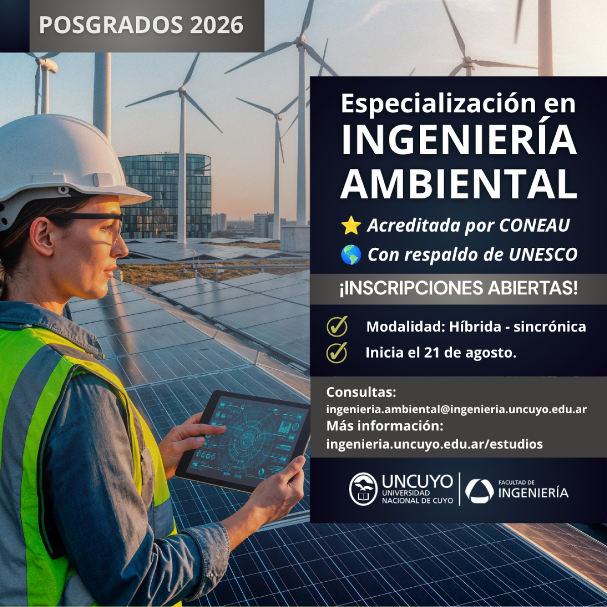 imagen Especialización en Ingeniería Ambiental
