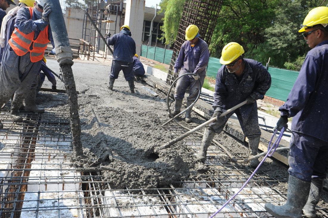 imagen Tercer hormigonado de elementos estructurales en el Nuevo Edificio