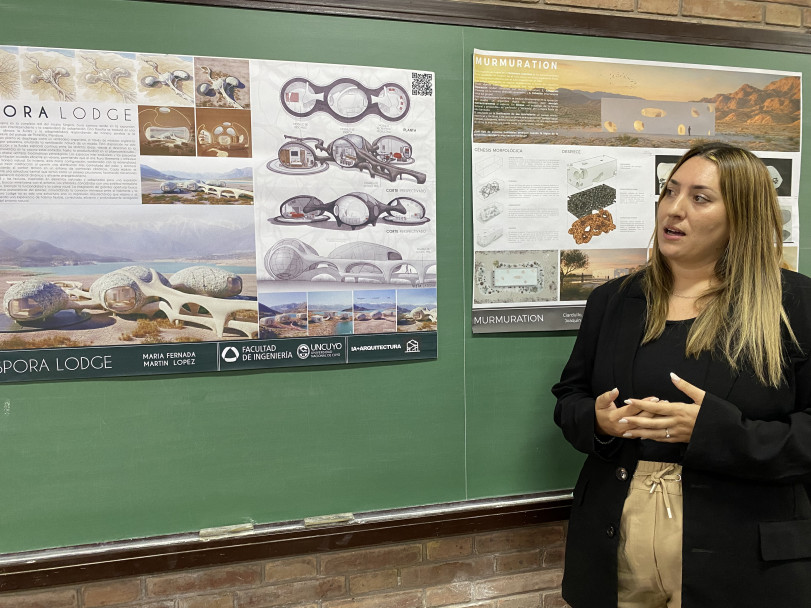 imagen Estudiantes y profesionales diseñaron refugios biomiméticos en Potrerillos, utilizando Inteligencia Artificial 