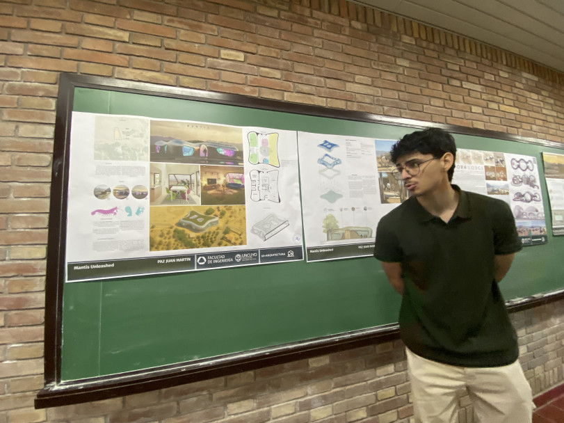 imagen Estudiantes y profesionales diseñaron refugios biomiméticos en Potrerillos, utilizando Inteligencia Artificial 