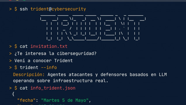 imagen Charla sobre Inteligencia Artificial aplicada a la Ciberseguridad: presentación del proyecto Trident