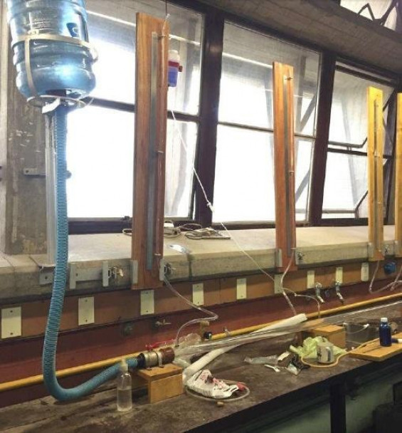imagen Estudiantes de Ingeniería Civil realizaron ensayos en el laboratorio de hidráulica