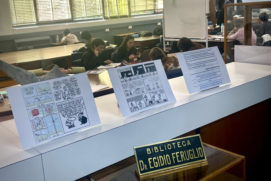 imagen Exposición "Humor en la Facultad de Ingeniería" en la Biblioteca