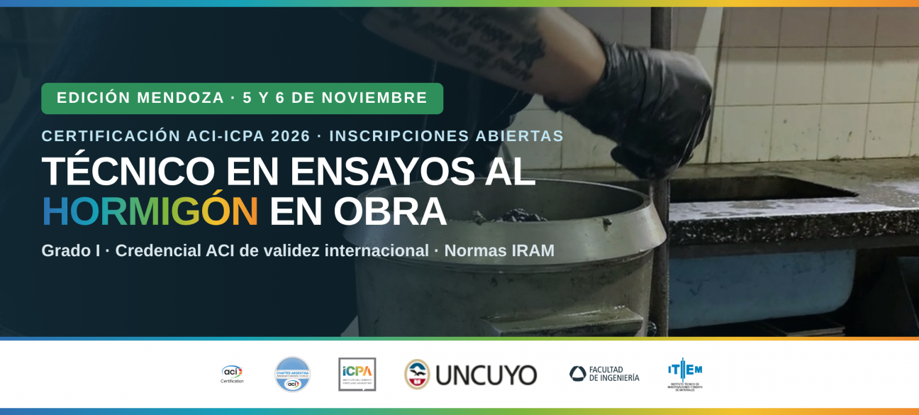 imagen Certificación internacional ACI-ICPA: abren las inscripciones para la edición Mendoza 2026