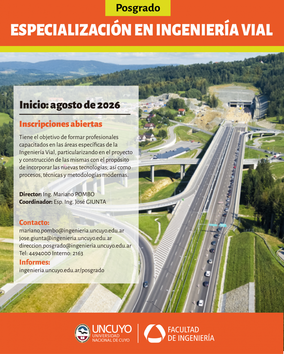 imagen Especialización en Ingeniería Vial