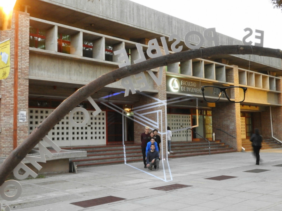 imagen Estudiantes de Arquitectura realizaron intervenciones en espacios de la Facultad