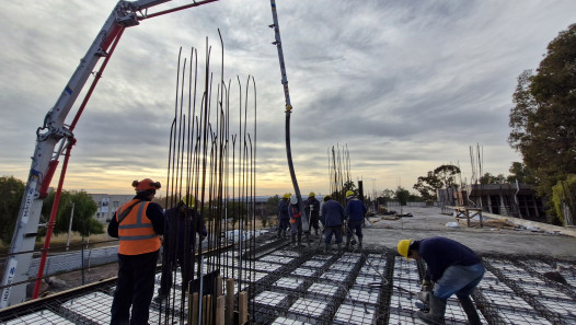 imagen Se completa la estructura del nuevo edificio