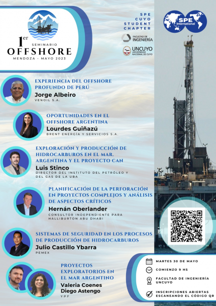 imagen Expertos disertarán sobre exploración y producción offshore