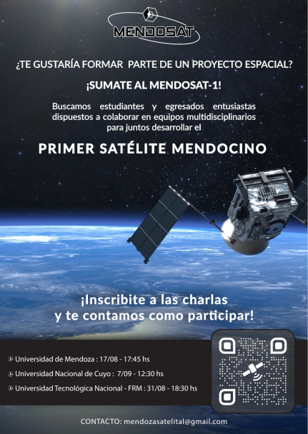 imagen Presentarán oportunidades de participar de proyecto del primer satélite mendocino