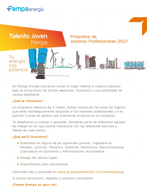 imagen Programa de Jóvenes Profesionales de Pampa Energía