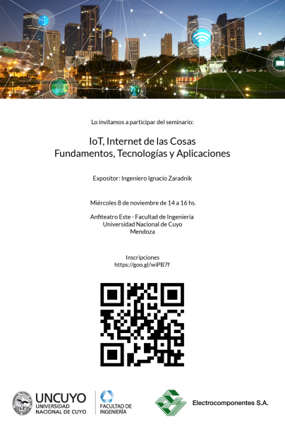 imagen Seminario Internet de la Cosas - Fundamentos, Tecnologías y Aplicaciones