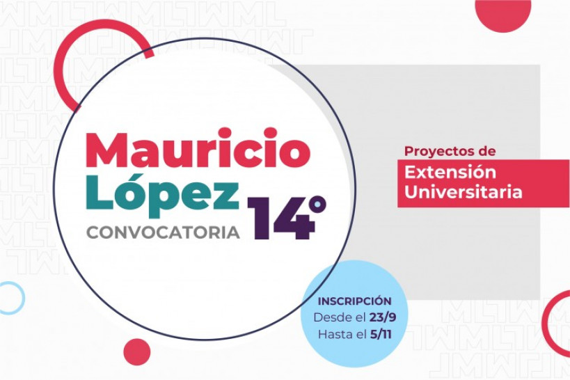 imagen Inscripciones abiertas para la Convocatoria de "Proyectos Mauricio López"