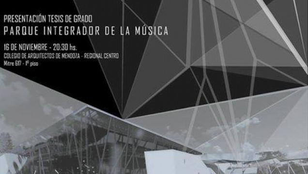 imagen Presentación de Tesis de Arquitectura: Parque integrador de la música 