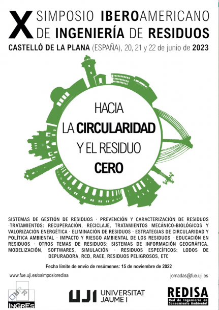 imagen X Simposio Iberoamericano de Ingeniería de Residuos. Hacia la circularidad y el vertido cero (XSIIR)